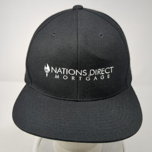 Nations Direct Mortgage Snapback Hat Black One Size Outdoor Sport-Tek - Picture 2 of 9